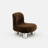 Botolo Stol Low Alpaca - Chrome