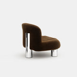 Botolo Stol Low Alpaca - Chrome