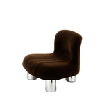 Botolo Stol Low Alpaca - Chrome