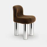 Botolo Stol Alpaca - Chrome