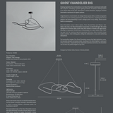 Ghost Chandelier - Burned Black - Taklampe
