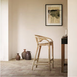 Barstol - Rattan - H 97 cm