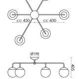 Lord Asymmetric - Taklampe - Flere varianter