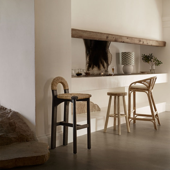 Barstol - Teak / Rotting H 100 cm