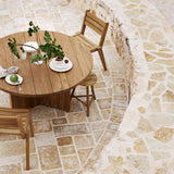 Spisebord - Resirkulert  Teak - Ø 140 cm