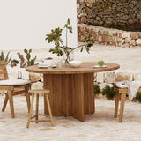 Spisebord - Resirkulert  Teak - Ø 140 cm