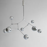 Drop Chandelier Globe - Taklampe - Chrome - Flere varianter