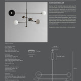 Sahn Chandelier - Bronze